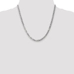 14k White Gold 4.75mm Flat Beveled Curb Chain