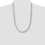 14k White Gold 4.75mm Flat Beveled Curb Chain