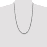 14k White Gold 5.75mm Flat Beveled Curb Chain