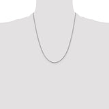 14k White Gold .9mm Franco Chain