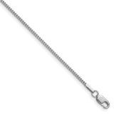 14k White Gold .9mm Franco Chain
