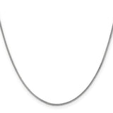 14k White Gold .9mm Franco Chain
