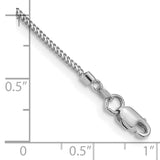 14k White Gold .9mm Franco Chain