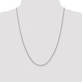 14k White Gold 1.0mm Franco Chain