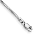 14k White Gold 1.0mm Franco Chain