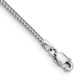 14k White Gold 1.0mm Franco Chain
