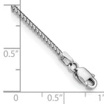14k White Gold 1.0mm Franco Chain
