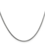 14k White Gold 1.3mm Franco Chain