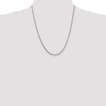 14k White Gold 1.3mm Franco Chain