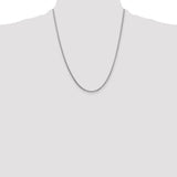 14k White Gold 1.3mm Franco Chain