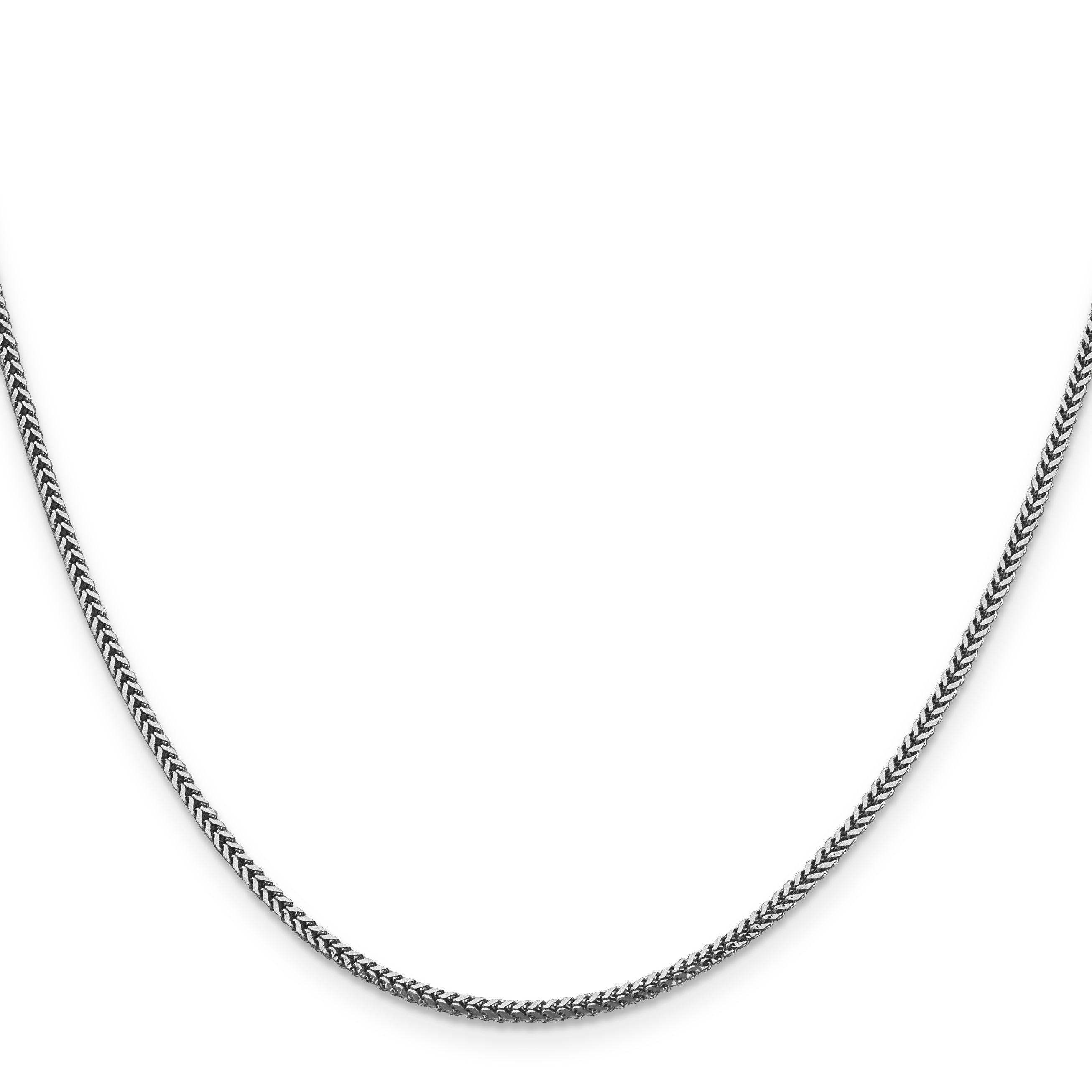 14k White Gold 1.4mm Franco Chain