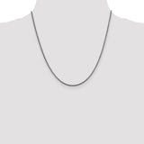 14k White Gold 1.4mm Franco Chain