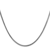 14k White Gold 1.5mm Franco Chain