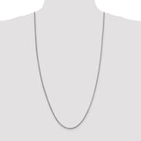 14k White Gold 1.5mm Franco Chain