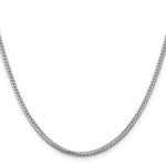 14k White Gold 2.0mm Franco Chain