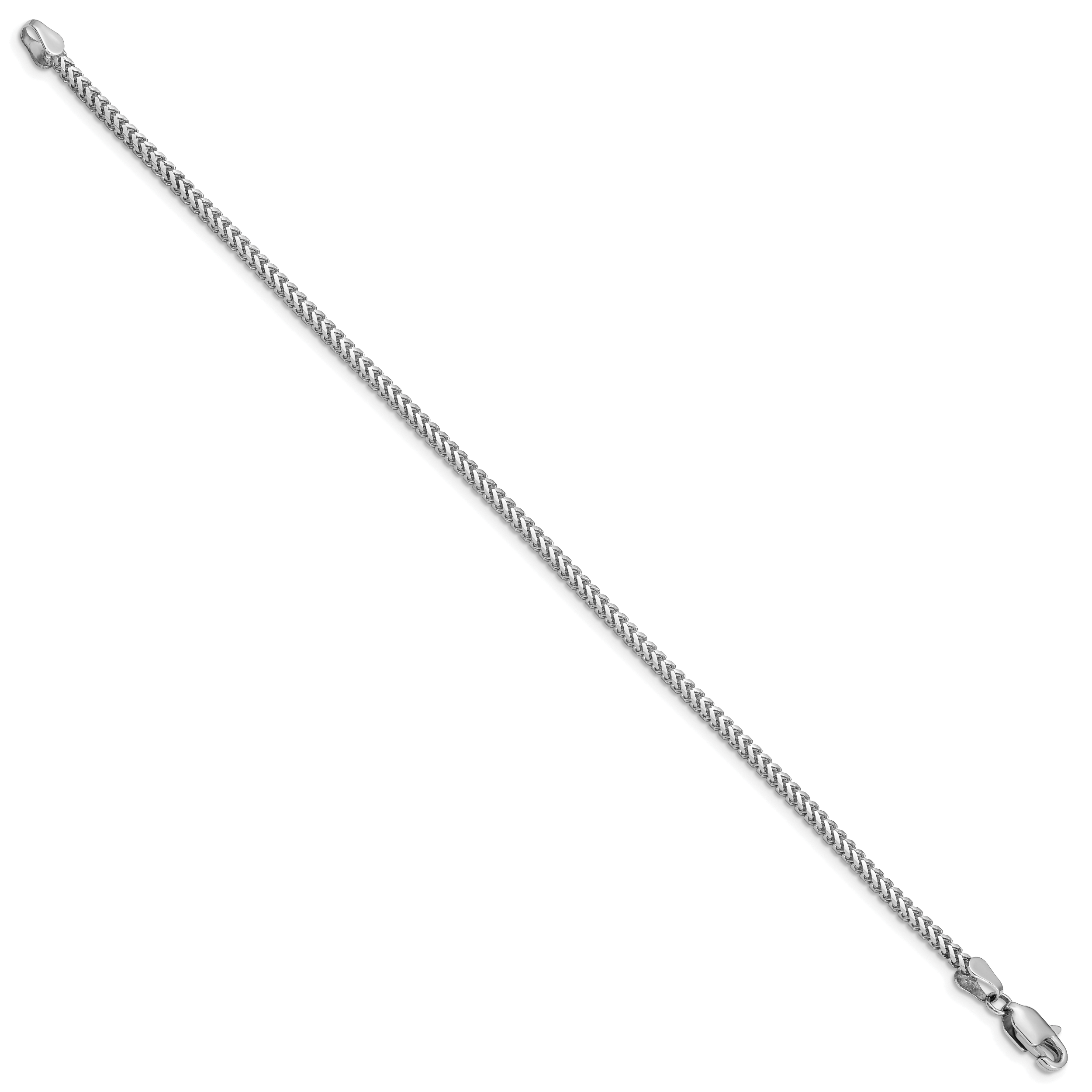 14k White Gold 2.0mm Franco Chain