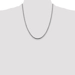 14k White Gold 2.5mm Franco Chain