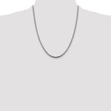 14k White Gold 2.5mm Franco Chain