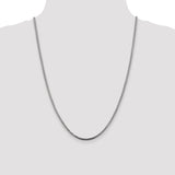 14k White Gold 2.5mm Franco Chain