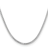 14k White Gold 3mm Franco Chain