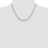 14k White Gold 3mm Franco Chain