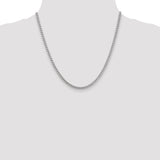 14k White Gold 3mm Franco Chain