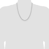 14k White Gold 3mm Franco Chain