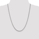 14k White Gold 3mm Franco Chain