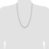 14k White Gold 3mm Franco Chain