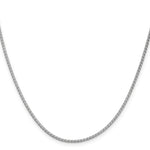 14k White Gold 1.9mm Flat Wheat Chain