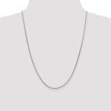 14k White Gold 1.9mm Flat Wheat Chain