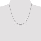 14k White Gold .95mm Box Chain