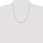 14k White Gold .95mm Box Chain
