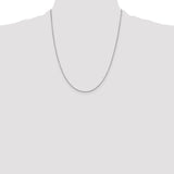 14k White Gold .95mm Box Chain
