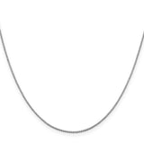 14k White Gold .95mm Box Chain