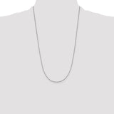 14k White Gold .95mm Box Chain