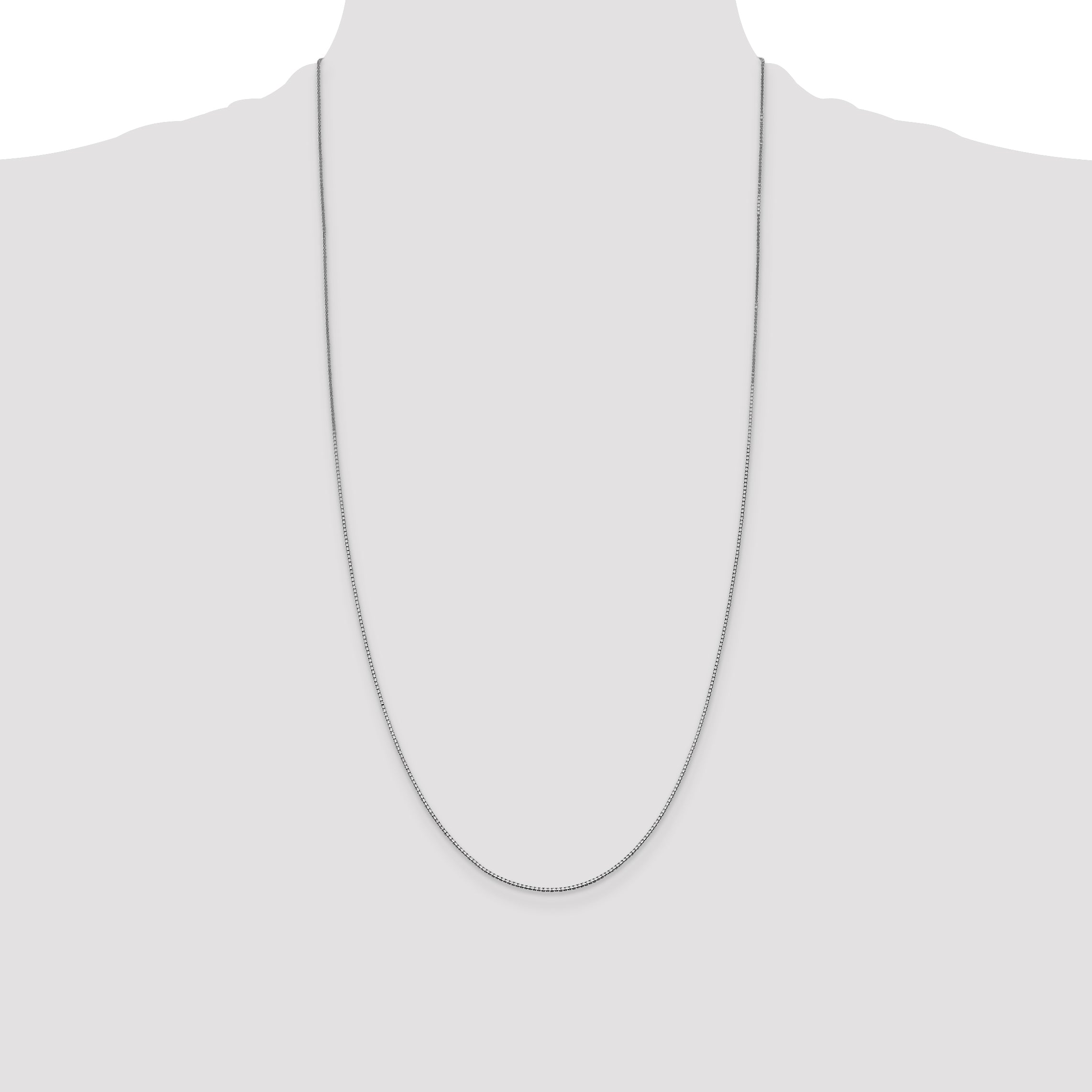 14k White Gold .95mm Box Chain