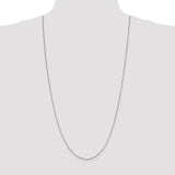 14k White Gold .95mm Box Chain