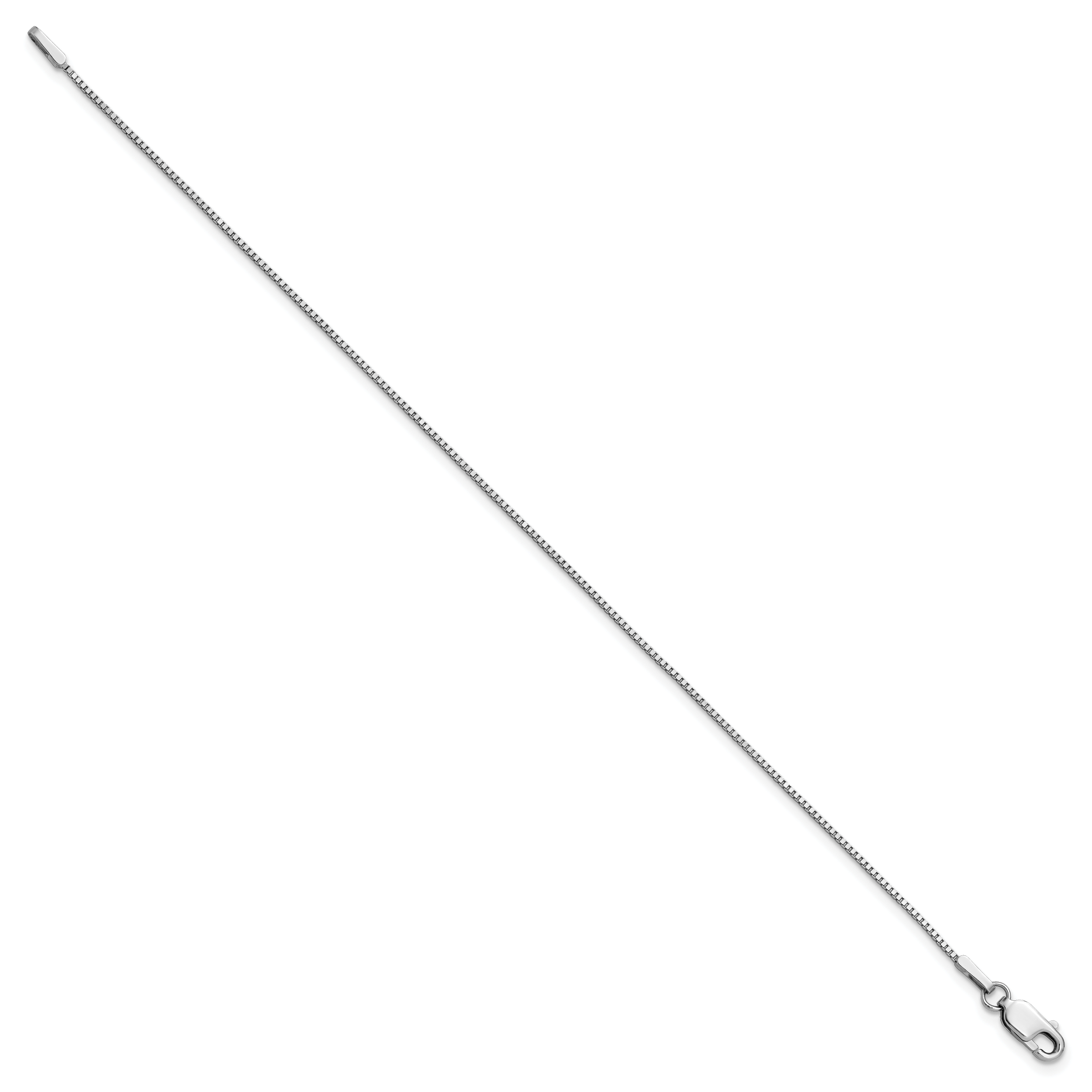 14k White Gold .95mm Box Chain