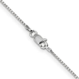 14k White Gold 1mm Box Chain