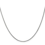 14k White Gold 1mm Box Chain