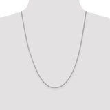 14k White Gold 1mm Box Chain