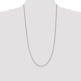 14k White Gold 1mm Box Chain