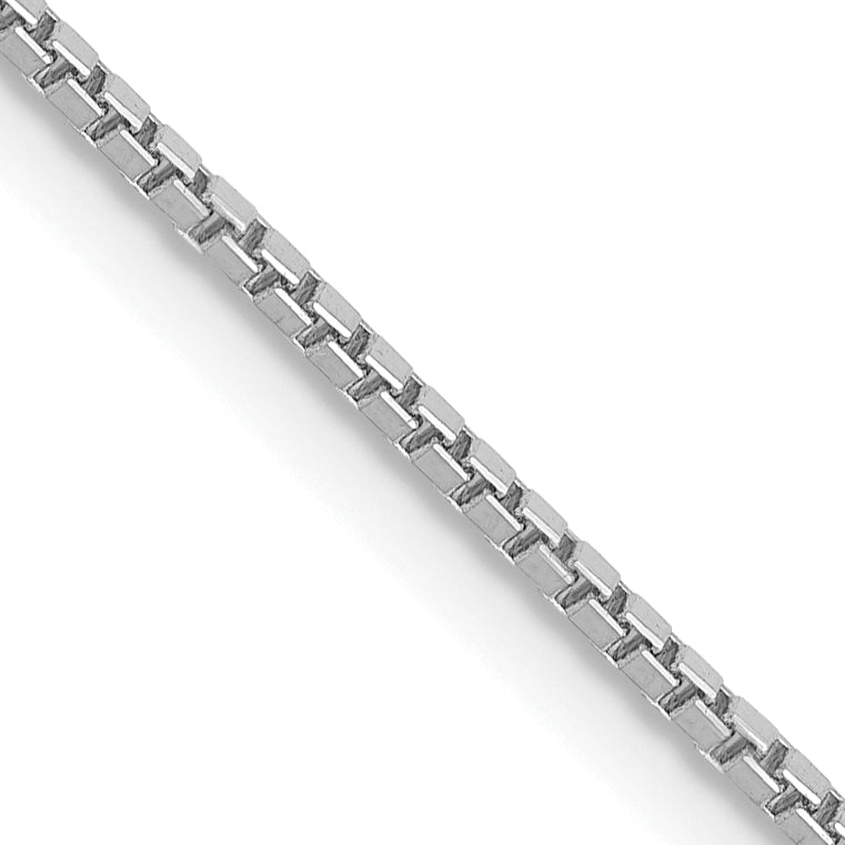 14k White Gold 1.05mm Box Chain