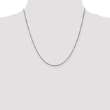 14k White Gold 1.05mm Box Chain