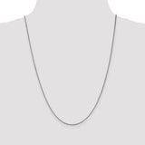 14k White Gold 1.05mm Box Chain