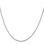 14k White Gold 1.05mm Box Chain