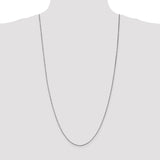 14k White Gold 1.05mm Box Chain