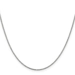14k White Gold 1.1mm Box Chain
