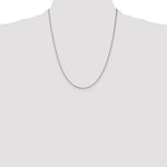 14k White Gold 1.1mm Box Chain